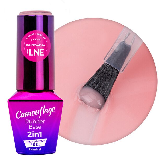 Apakšējā kārta manikīram MollyLac Skin Colour Rubber Base 2w1, 10 g