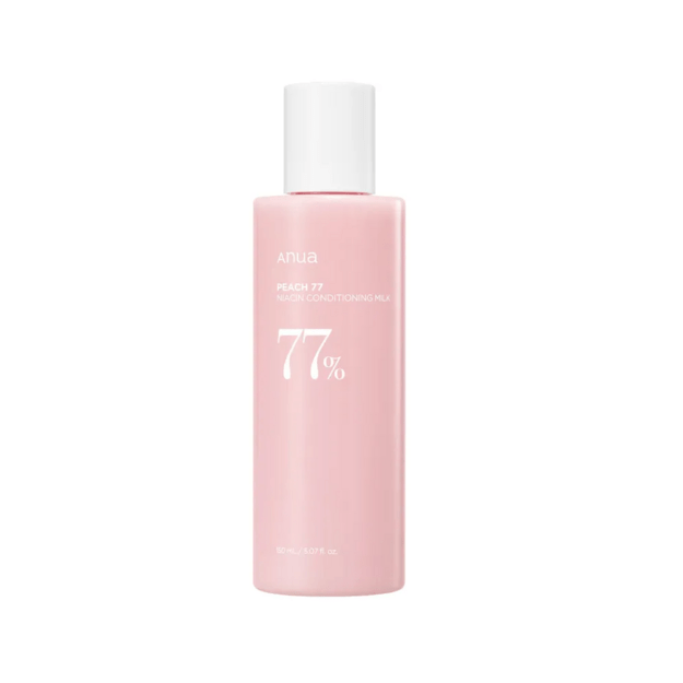 Anua Peach 77% Niacin Conditioning Milk mitrinošs sejas pieniņš ar persiku ekstraktu, 150 ml