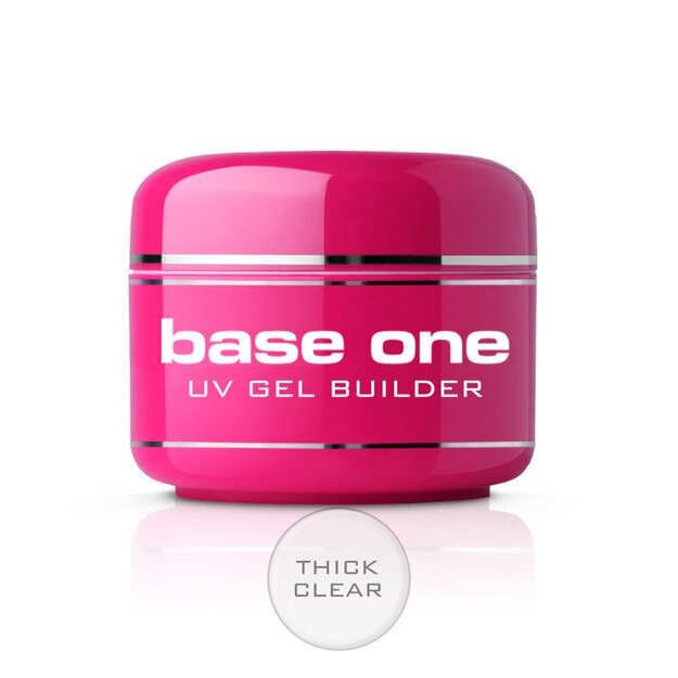 Statybinis gelis nagams Silcare Base One 50 g, Thick Clear