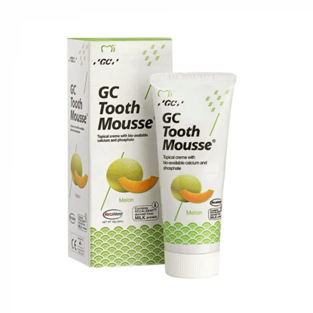 GC Tooth Mousse Recaldent zobu krēms bez fluora, Melones 35 ml