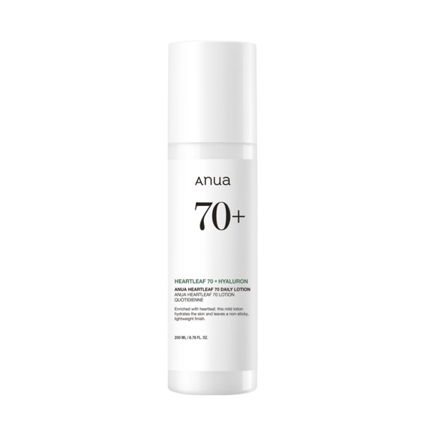 Anua Heartleaf 70 Daily Lotion mitrinošs un nomierinošs sejas losjons, 200 ml