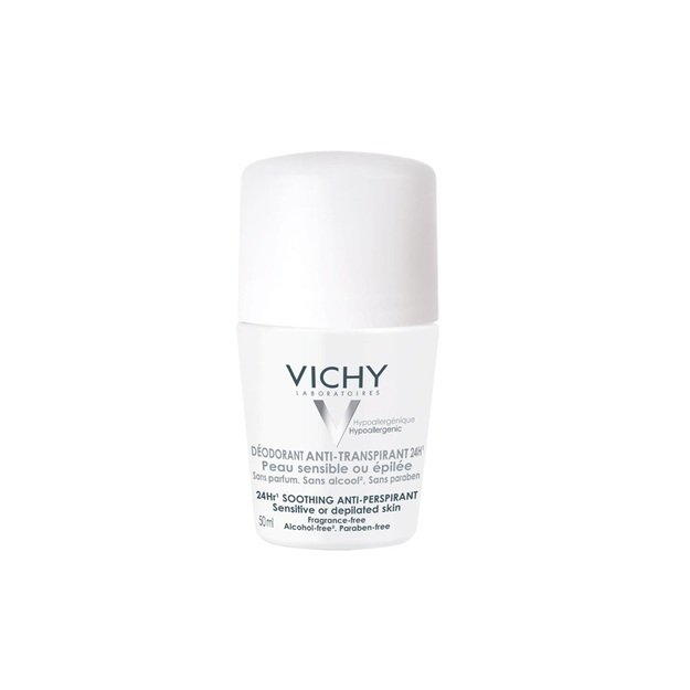 Vichy 48h dezodorants-antiperspirants jutīgai un kairinātai ādai, 50 ml