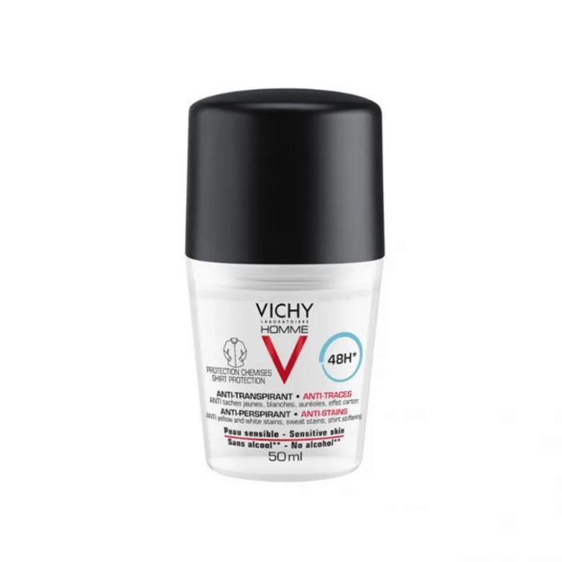 Vichy Homme pretsviedru līdzeklis jutīgai ādai pret traipiem, 50 ml