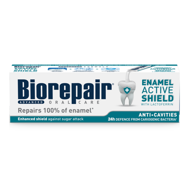 Biorepair Enamel Active Shield zobu pasta, 75 ml
