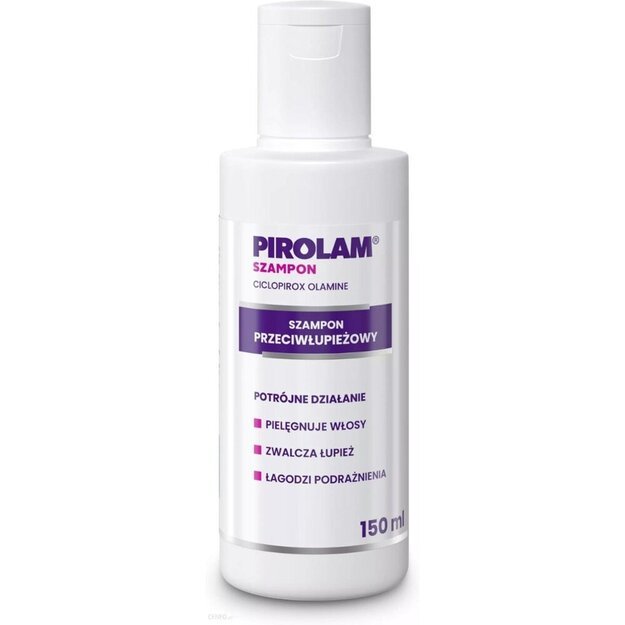 Pirolam šampūnas nuo pleiskanų su vitaminais A ir E, 150 ml