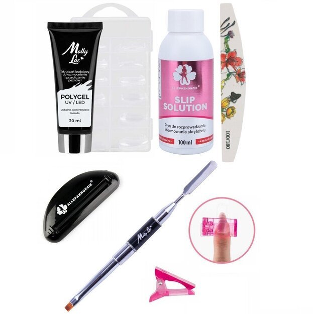 Poligēla nagu komplekts - Natural