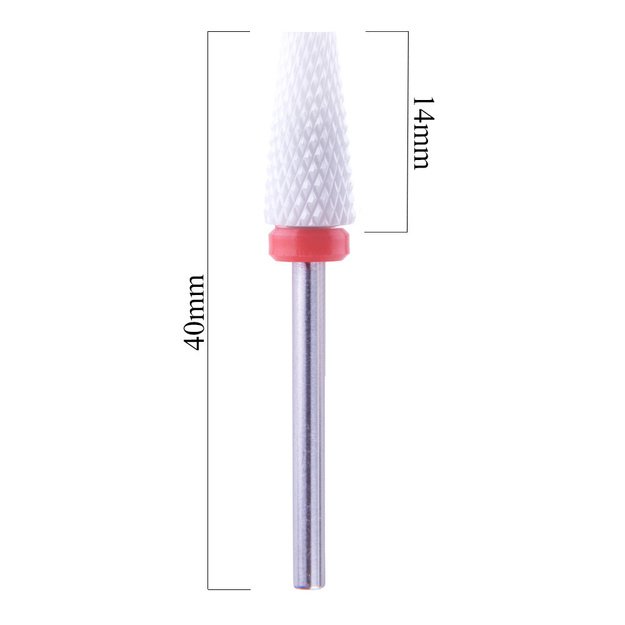 Keramiskais frēzes uzgalis Umbrella, nogriezta konusa forma, F (smalks), 3/32" 1