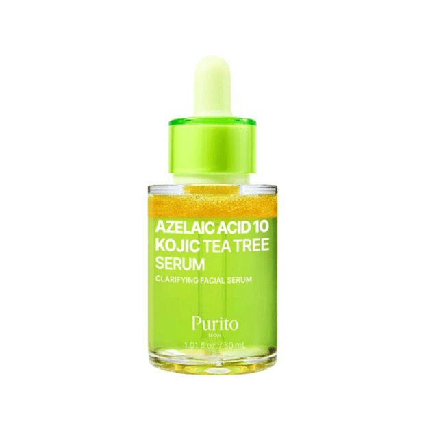 Purito Azelaic Acid 10 Kojic Tea Tree Serum sejas serums ar azelaīnskābi, 30 ml