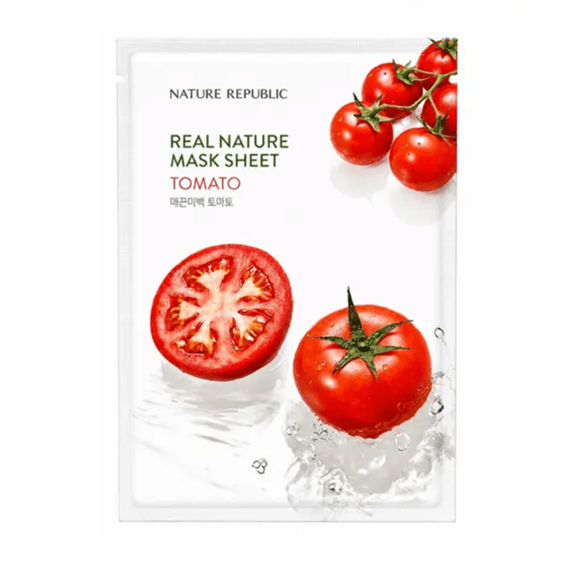 Nature Republic Real Nature Sheet Mask Tomato – auduma sejas maska ar tomātu ekstraktu, 23 ml