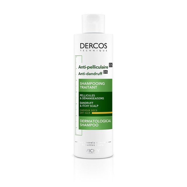 Vichy Dercos Anti-Dandruff šampūns pret blaugznām sausiem matiem, 200 ml