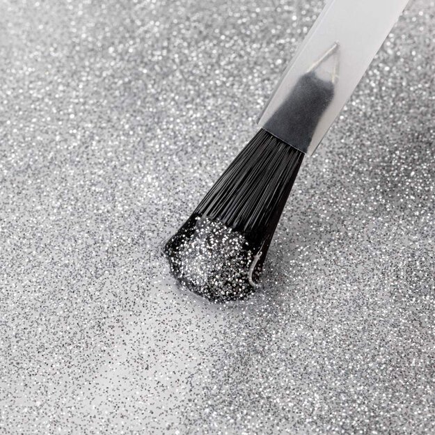 Gela laka virskārta Top Quick Finish Gel Diamond Silver NTN, 7 g 3