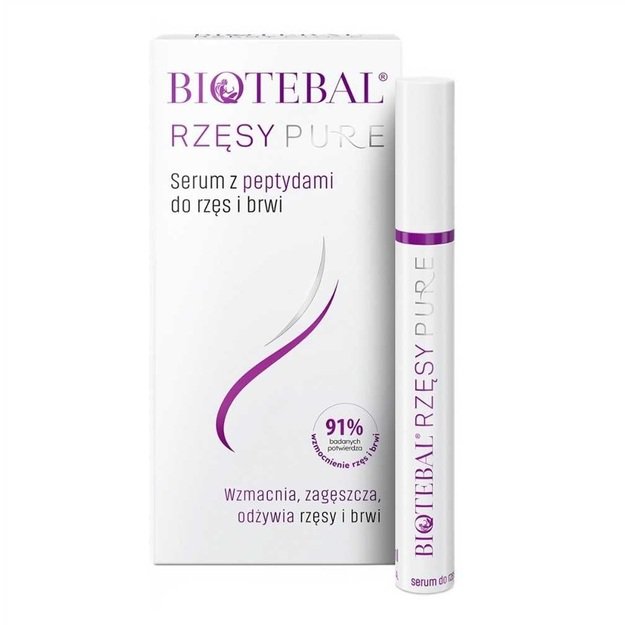 Biotebal Pure serums ar peptīdiem skropstām un uzacīm 3 ml