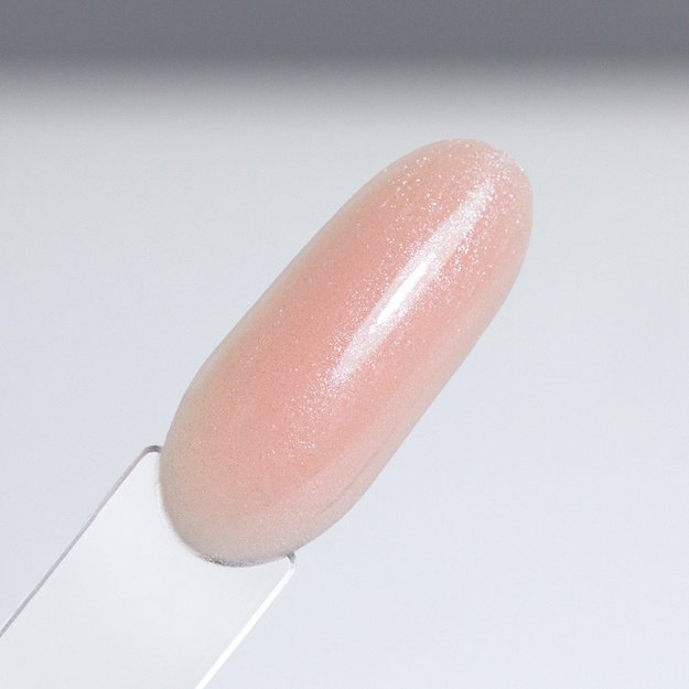 AlleLac Peach Bling Nr. 7 kaučuka bāze ar krāsu un mirdzošām daļiņām HEMADi-HEMA Free, 7 g 2