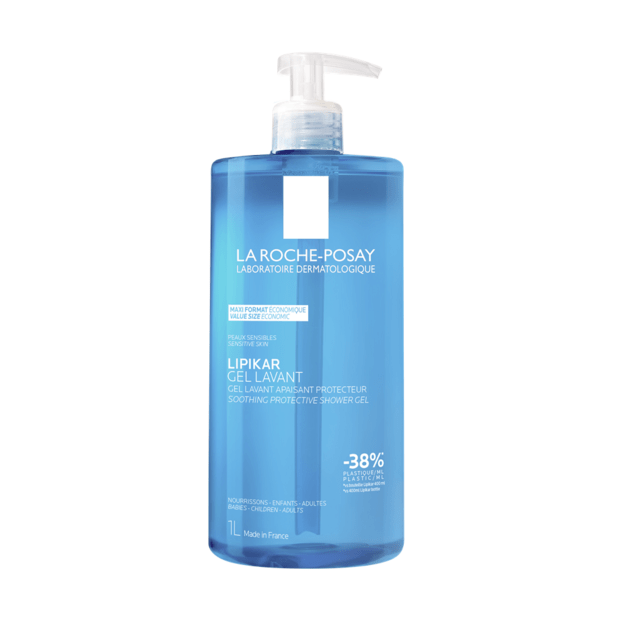 La Roche-Posay Lipikar attīrošs gels jutīgai ādai, 1000 ml