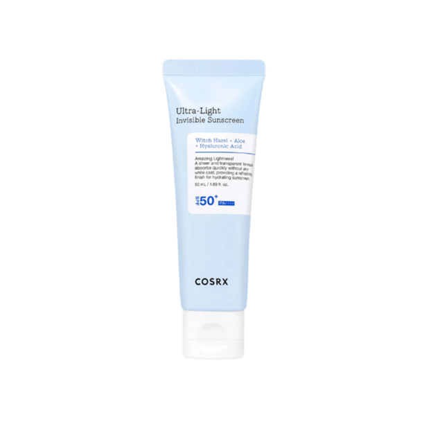COSRX Ultra Light Invisible Sunscreen SPF50+ PA++++ īpaši viegls neredzams saules aizsargkrēms sejai, 50 ml