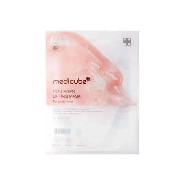 Medicube Collagen Lifting lokšņu sejas maska, 27 g