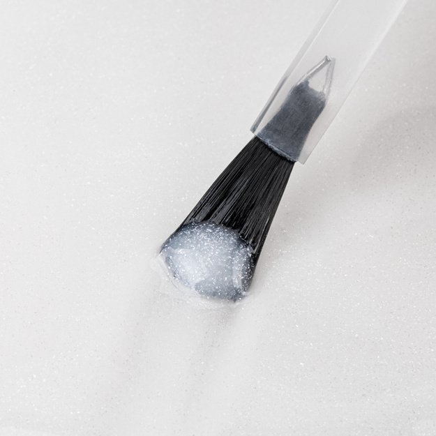 NTN Premium Fiber Overlay Gel Milky Glitter nagu modelēšanas gels ar mikrošķiedrām, 7 g 1