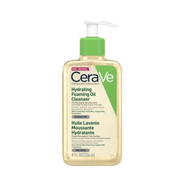 CeraVe Hydrating Foaming Oil mitrinoša attīrošā eļļa, 236 ml