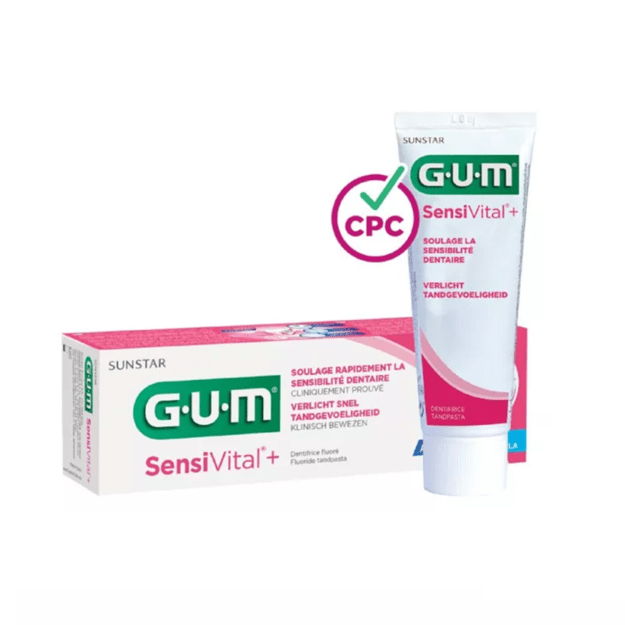 GUM SensiVital+ zobu pasta jutīgiem zobiem, 75 ml