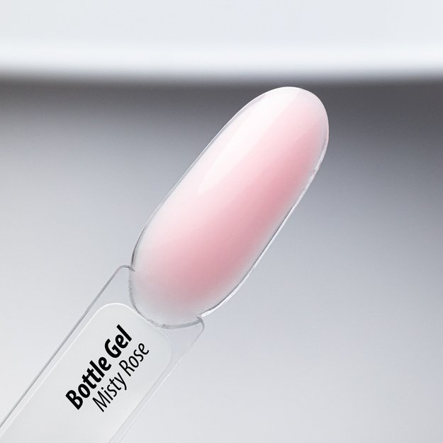 AlleLac Bottle Gel Misty Rose vienfāzes būvgēls nagiem pudelītē ar otiņu, 15 g