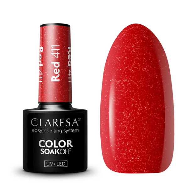 Claresa RED 411 SUNNY GARDEN gēllaka, 5 g