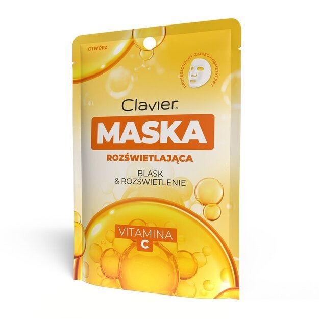 Veido lakštinė kaukė su vitaminu C Clavier 1