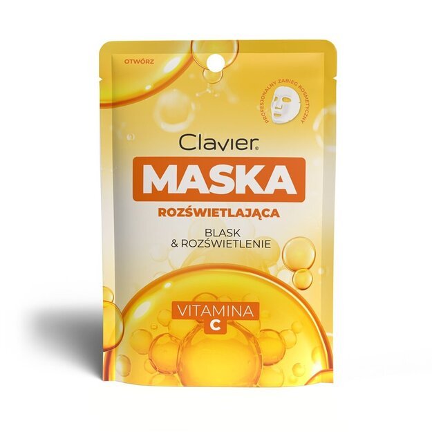 Veido lakštinė kaukė su vitaminu C Clavier