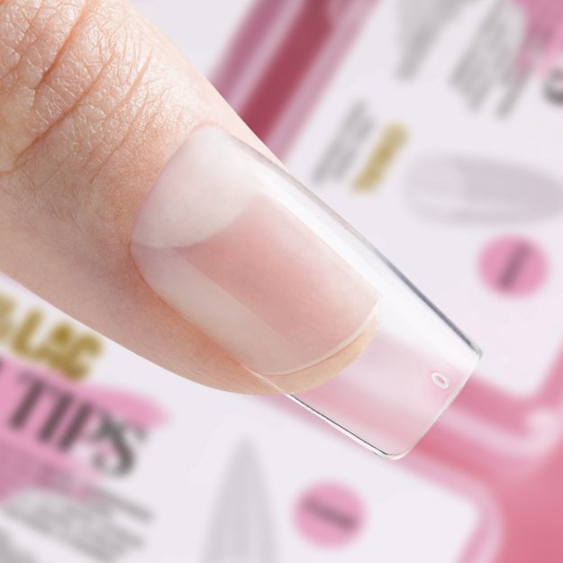 AlleLac Flexi Tips kvadrātveida nagu pieaudzēšanas tipši 240 gab 1