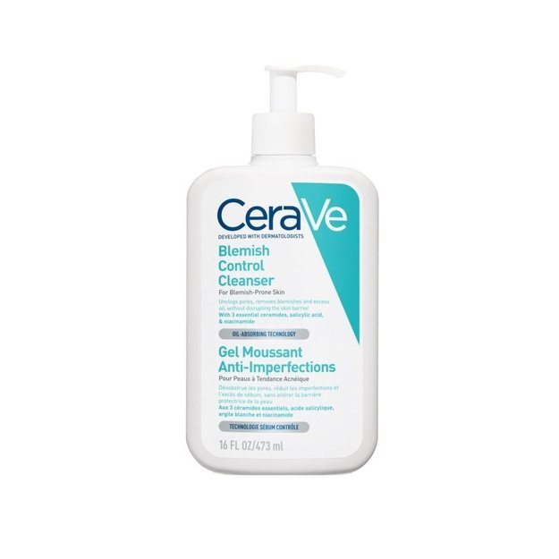 CeraVe Blemish Control attīrošs līdzeklis problemātiskai sejas ādai, 473 ml