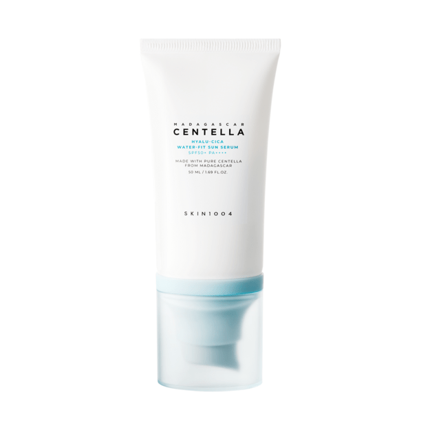 SKIN1004 Madagascar Centella Hyalu-Cica Water-Fit Sun Serum SPF50+ PA++++ mitrinošs sejas saules aizsargkrēms, 50 ml