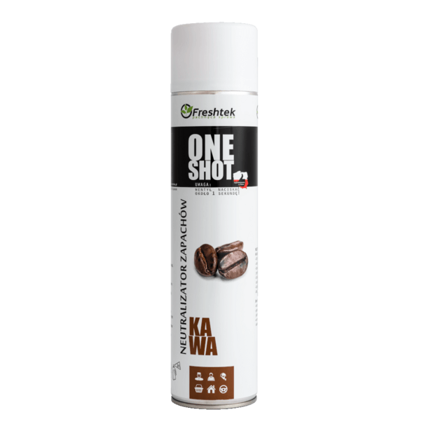 Freshtek ONE SHOT Kafija gaisa atsvaidzinātājs un smaku neitralizētājs, 600 ml