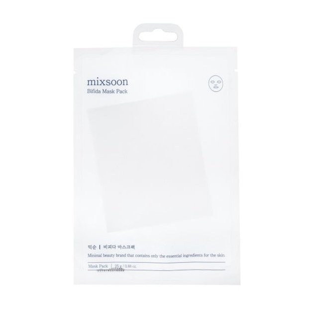 Mixsoon Bifida Mask – mitrinoša auduma sejas maska ar Bifida fermentu, 25 g