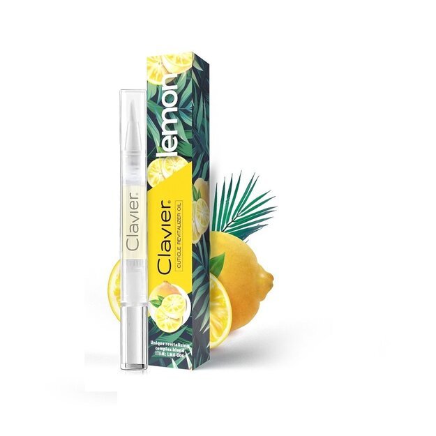 Nagų ir odelių aliejus pieštukas Clavier Lemon, 5 ml