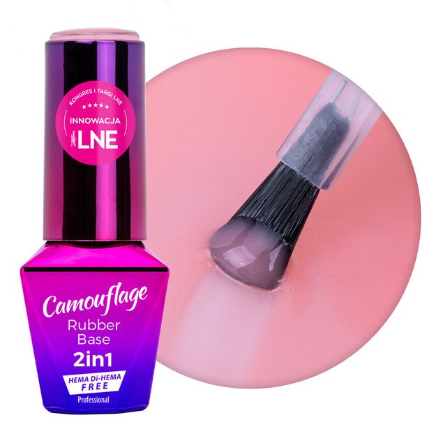 Apakšējā kārta manikīram MollyLac Gentle Fluidy Rubber Base 2w1, 10 g