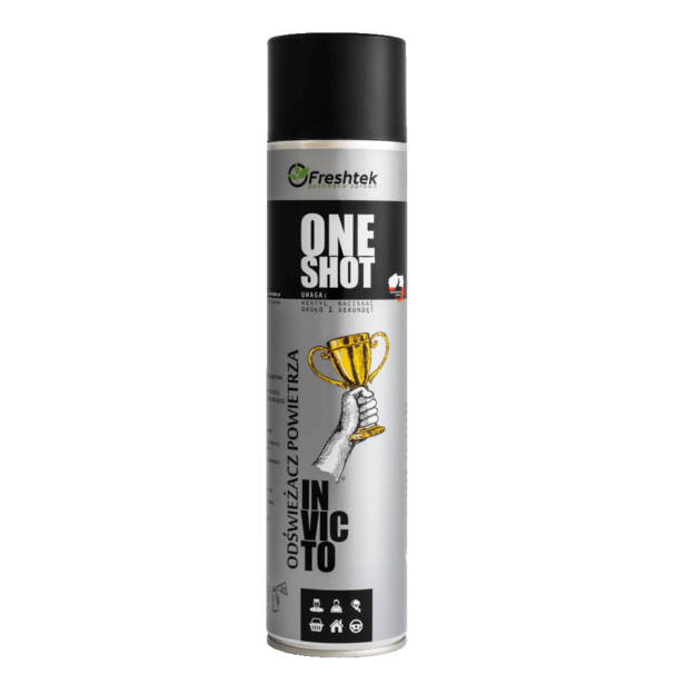 Freshtek ONE SHOT telpu gaisa atsvaidzinātājs Invicto, 600 ml