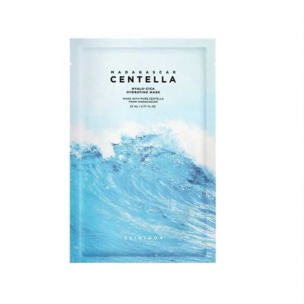 Skin1004 Madagascar Centella Hyalu-Cica mitrinoša lokšņu maska, 23 ml
