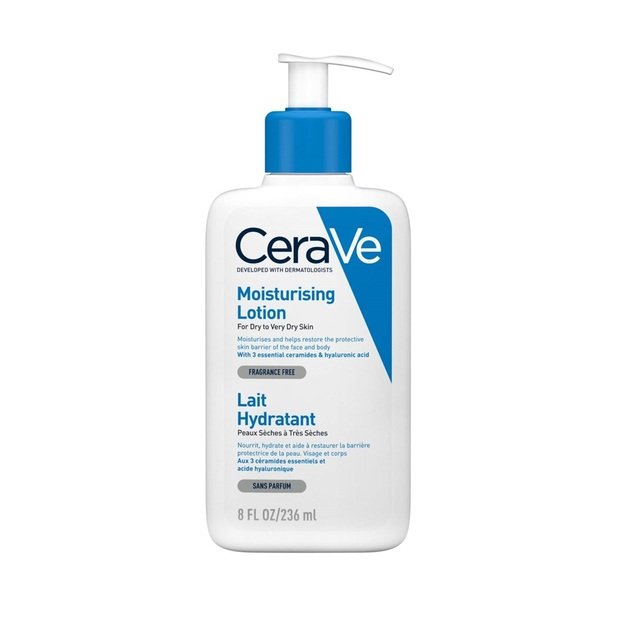 CeraVe Moisturizing Lotion mitrinošs losjons sejai un ķermenim, 473 ml