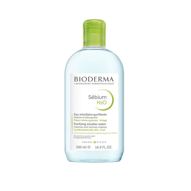 Bioderma Sébium H2O micelārais ūdens taukainai un aknes skartai ādai, 500 ml