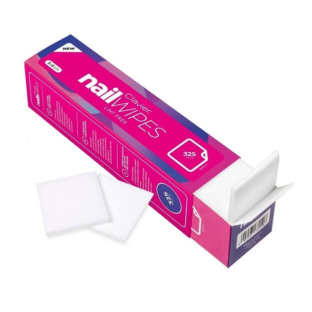 Beplaušės servetėlės Clavier Nail Wipes, 325 vnt