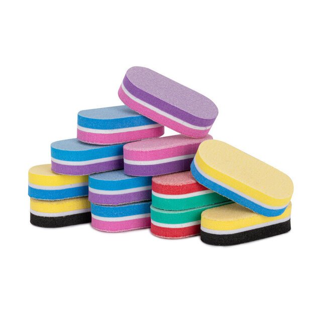 Mini poliruoklis nagams 100/180, 10 vnt
